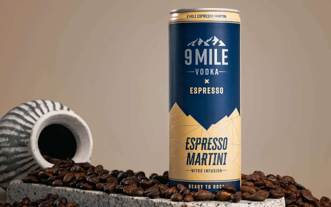 9 MILE Vodka Espresso Martini Nitro-Infusion: Servierfertiger Schwung aus der Dose